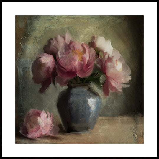 Pivoines Une Rose Poster