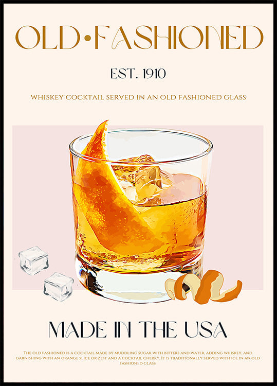 Charme de cocktail classique Poster
