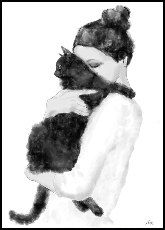 Amoureux des chats Poster