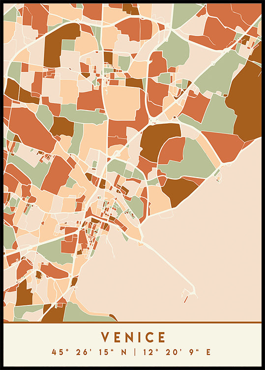 Cartes noires tons de terre 91 Poster