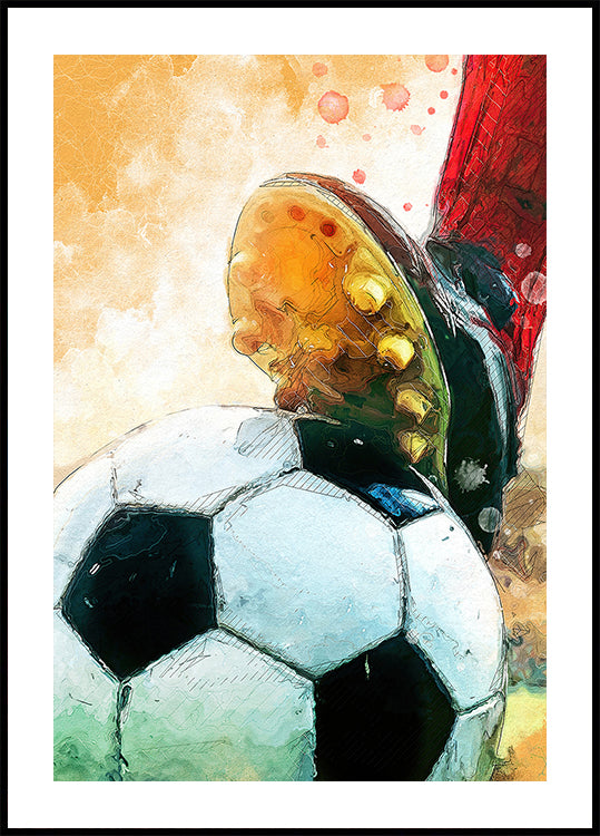 Football 1 art sportif Poster
