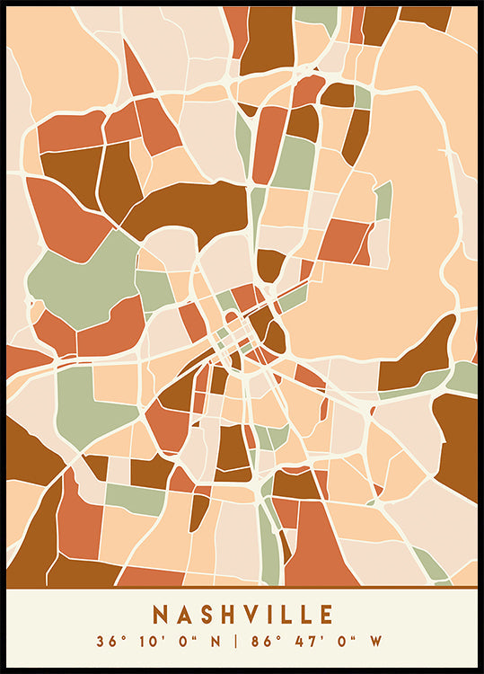 Cartes noires tons de terre 59 Poster