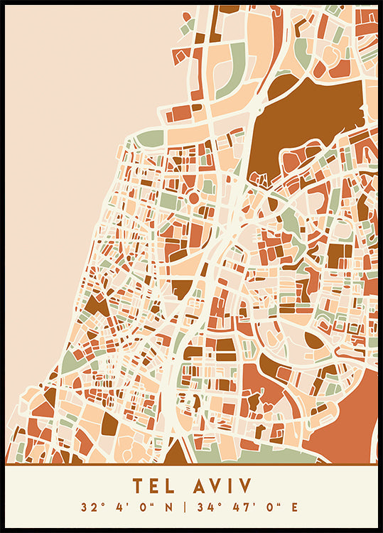 Cartes noires tons de terre 87 Poster