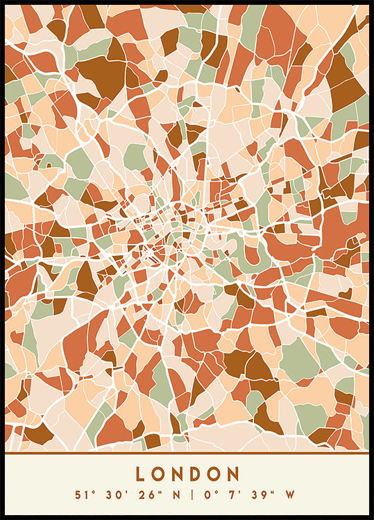 Cartes noires tons de terre 41 Poster