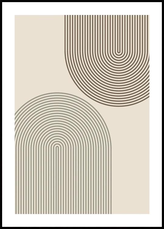 Lignes d'arc minimales Poster