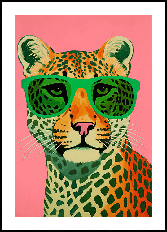 Portrait de chat cool Poster