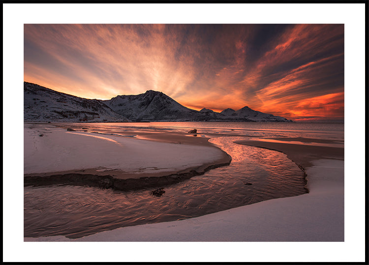 Coucher de soleil doré