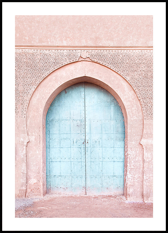 Porte turquoise