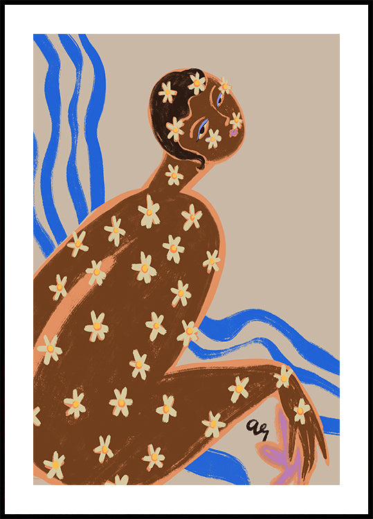 Marguerite en fleurs Poster