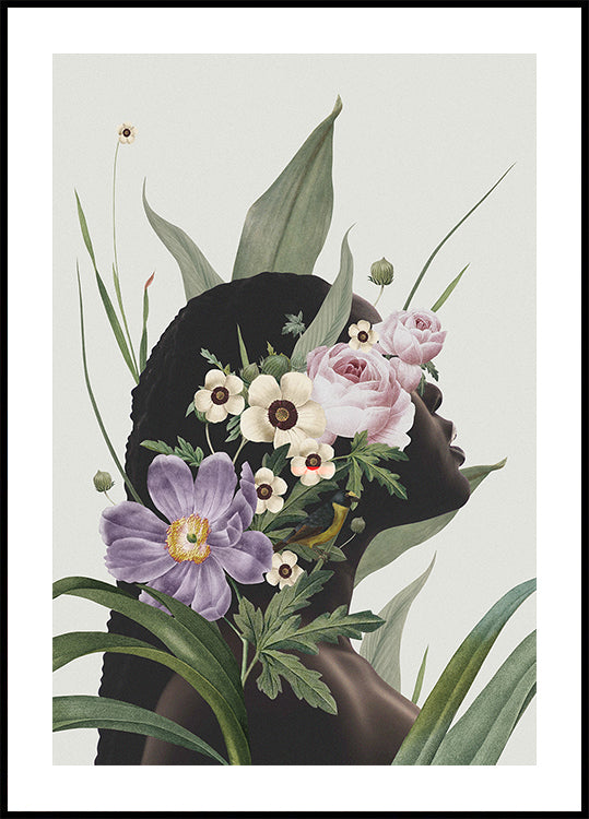 Fleur violette Poster