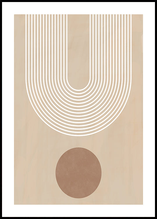 Arc beige Poster