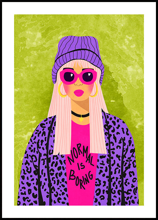 Forage de glace normal Poster