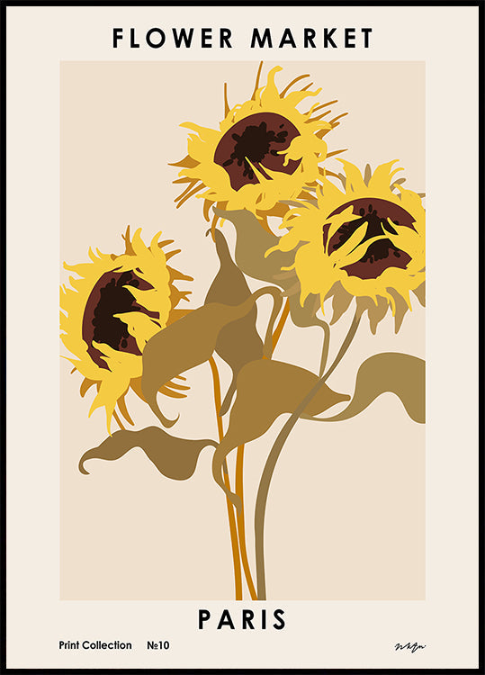 Marché aux fleurs. Paris affiche