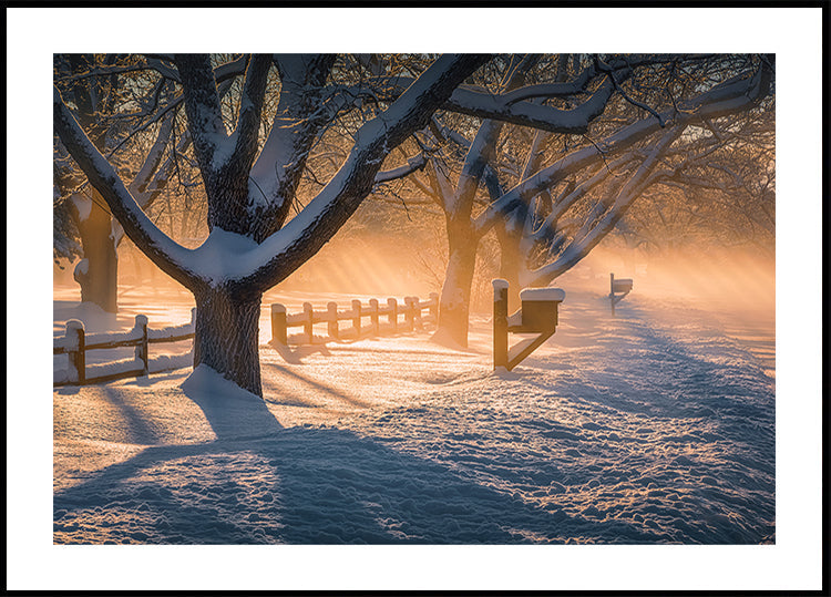 Après une tempête de neige Poster