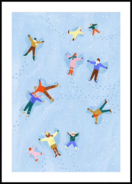 Délice des anges enneigés Poster