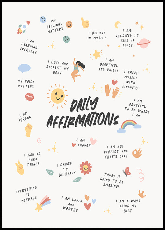 Affirmations quotidiennes No2 Affiche