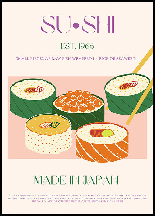 Délice de sushi Poster
