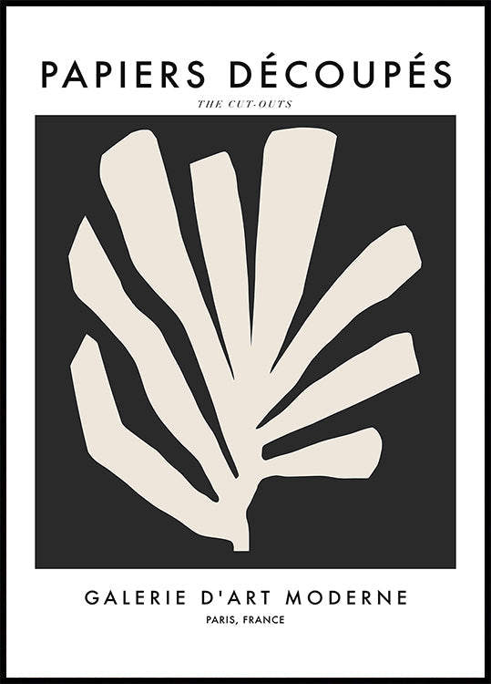 Feuilles de silhouette Poster