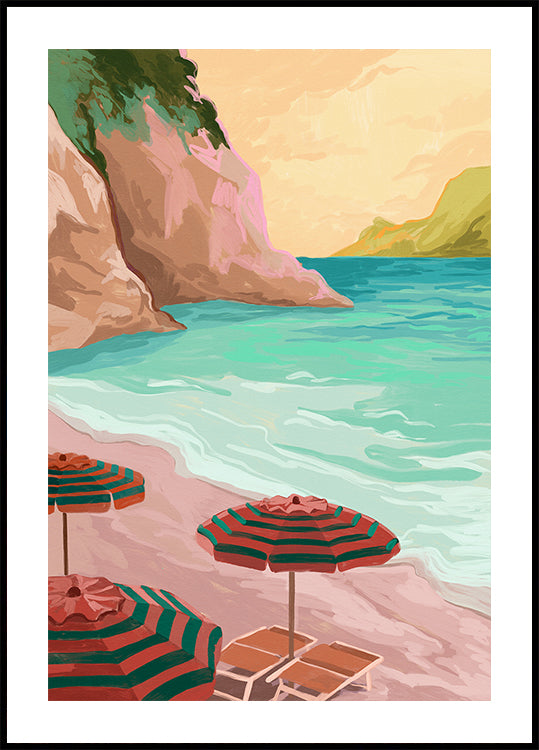 Affiche de vacances tropicales