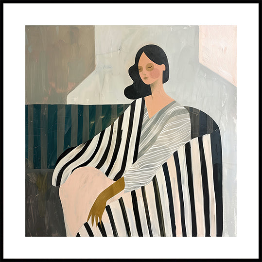 Femme en inclinaison Poster