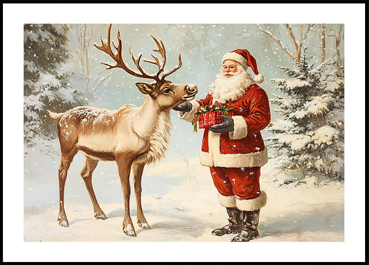 Pictufy Santa and Reindeer Plakat