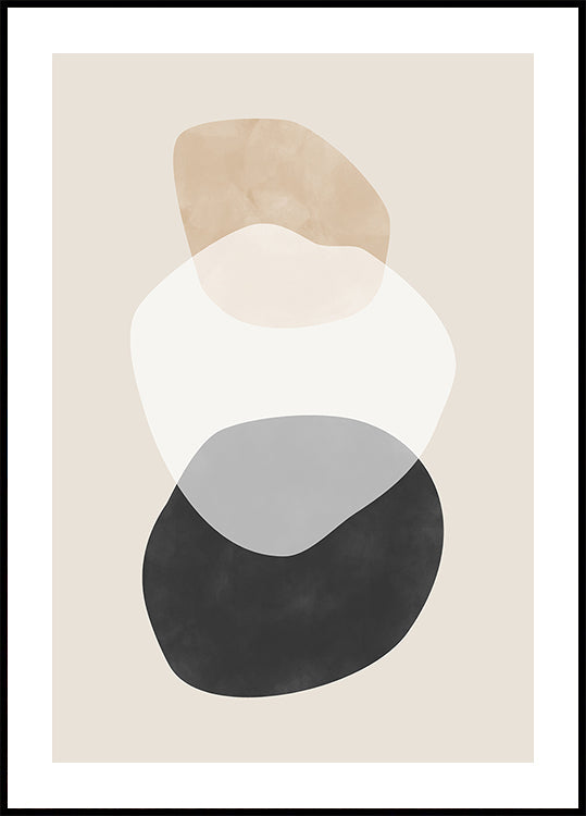 Formes bohèmes beiges