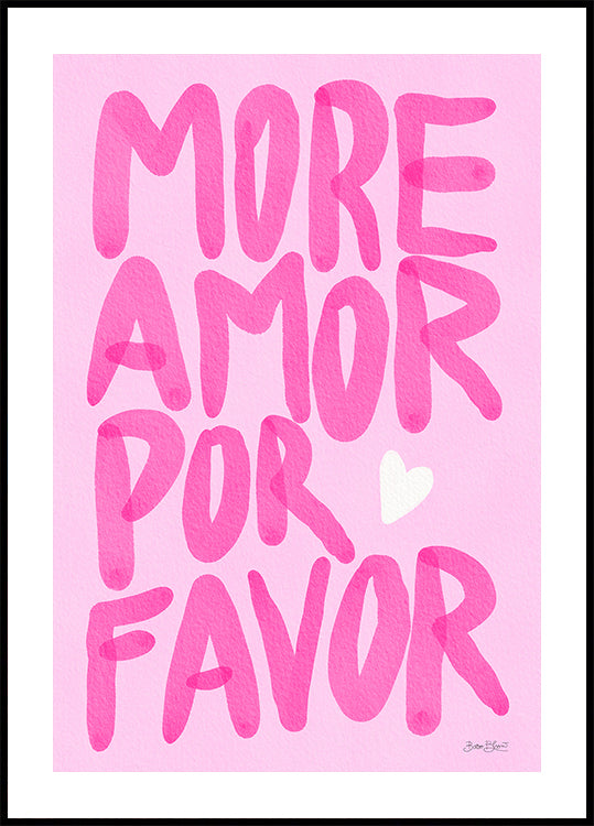 Plus d'Amor Por Favor Poster