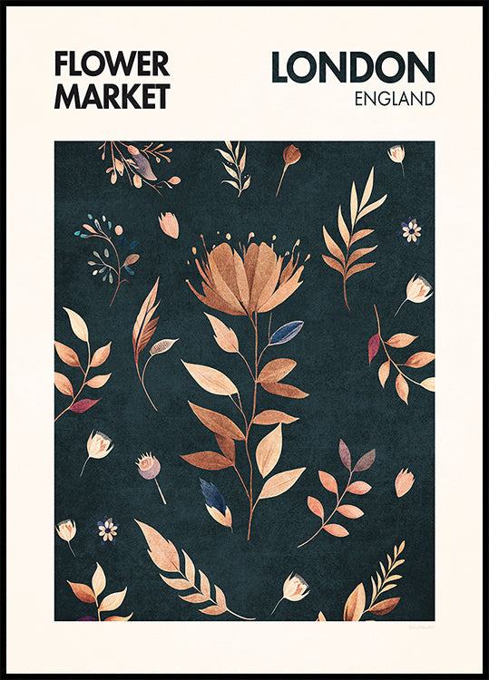 Pétales à Londres Poster