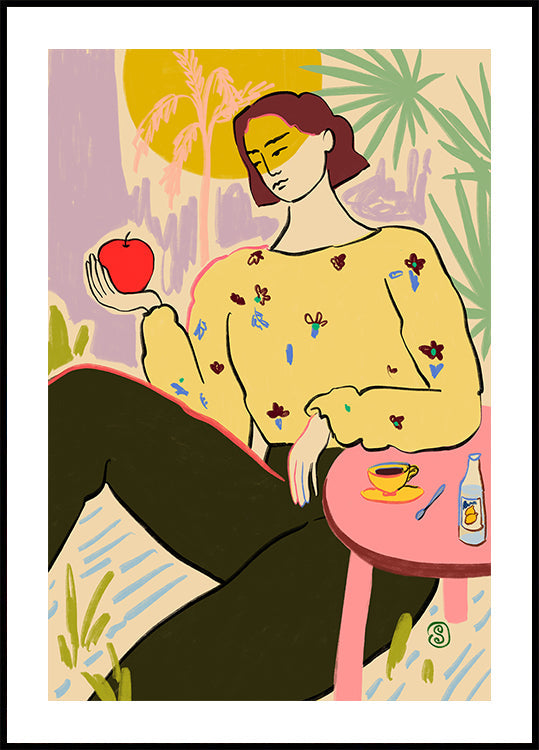 Femme à la pomme