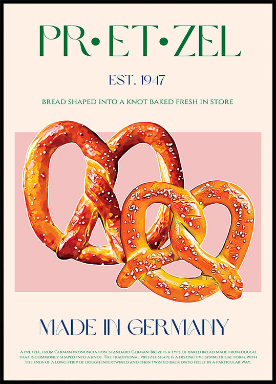 Délice de bretzel Poster
