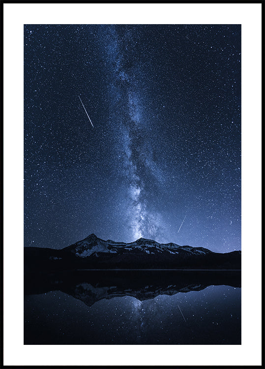 Réflexion des galaxies Poster