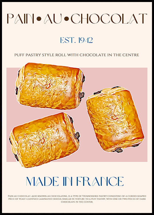 Pain Au Chocolat Délice Poster
