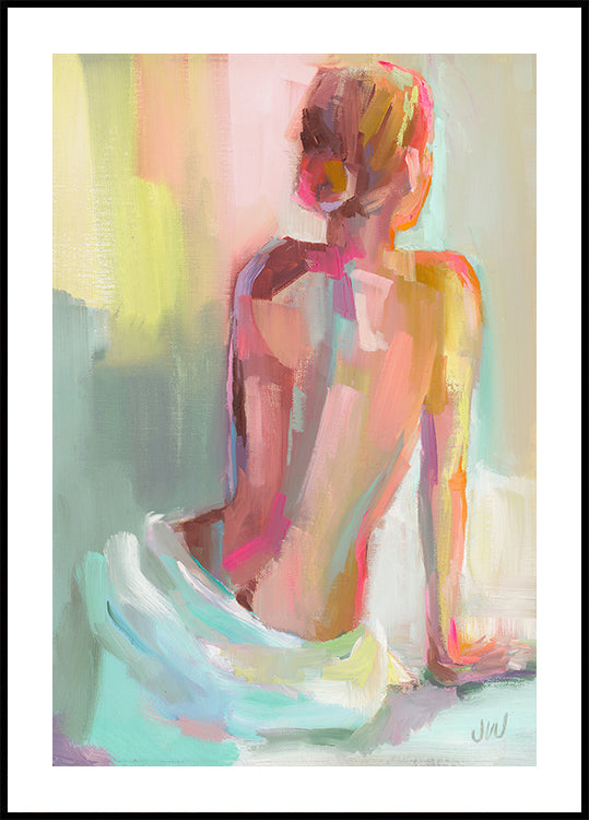 Femme posant Poster