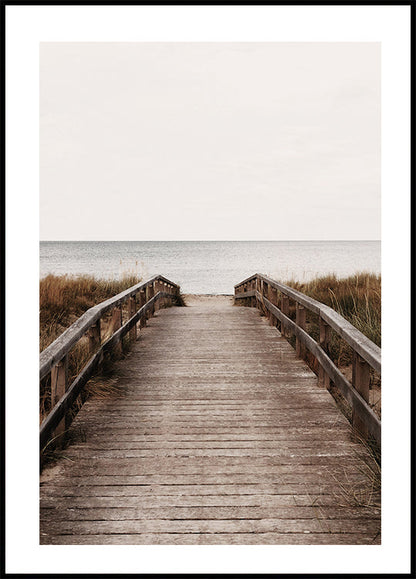 Affiche Le chemin vers la plage 