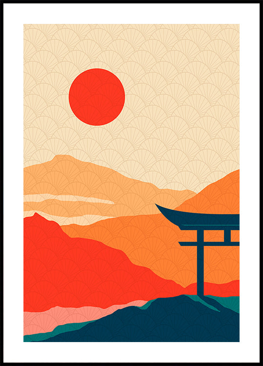 Délice au coucher du soleil Poster