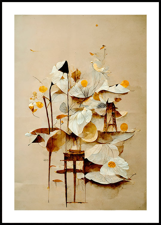 Sérénité fleurie Poster