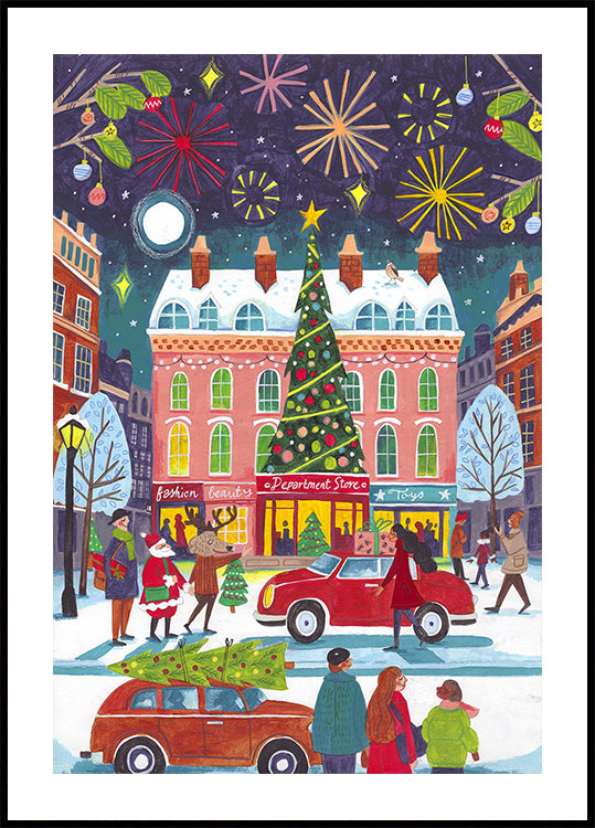 Noël dans la ville Poster