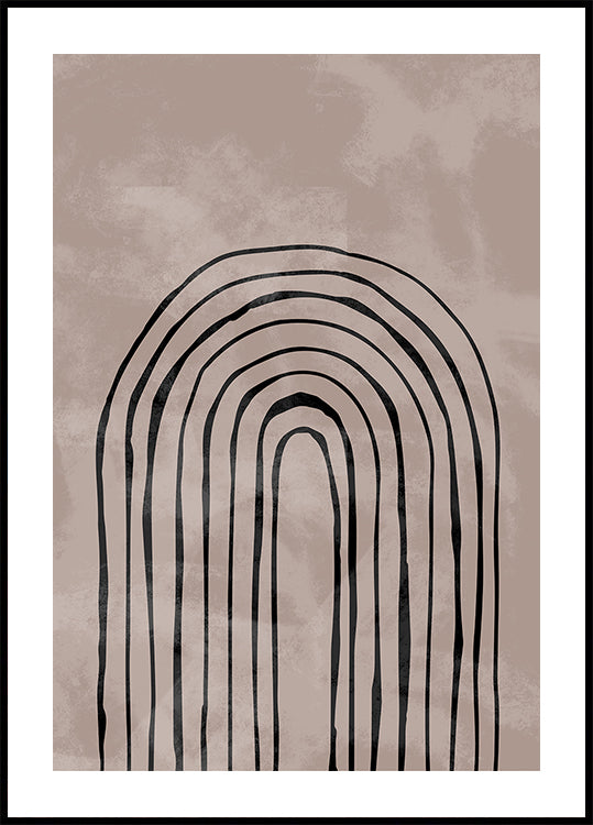 Arche à sens unique noir No.4 Poster