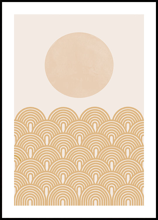 Vagues de soleil doré