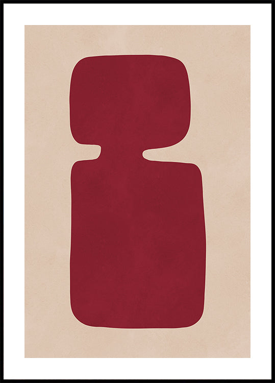 Silhouette cramoisie Poster