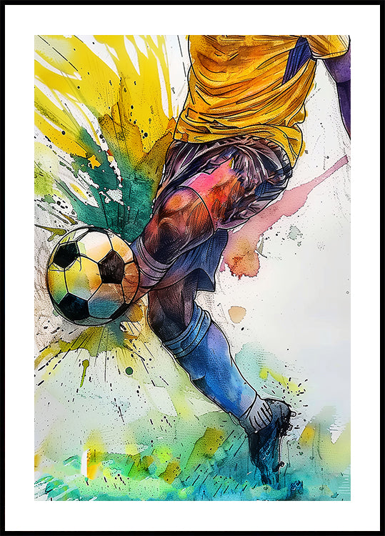 Joueur de football aquarelle sport (3)