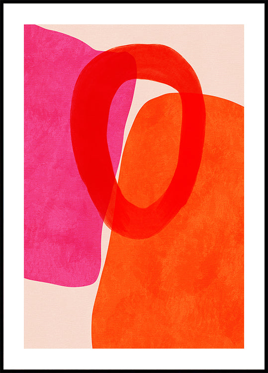 Lignes peintes 5 copie affiche
