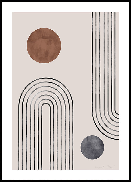 Arches et bourgeons Poster