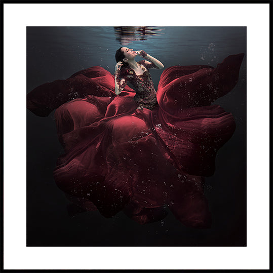 La Dame en rouge Poster