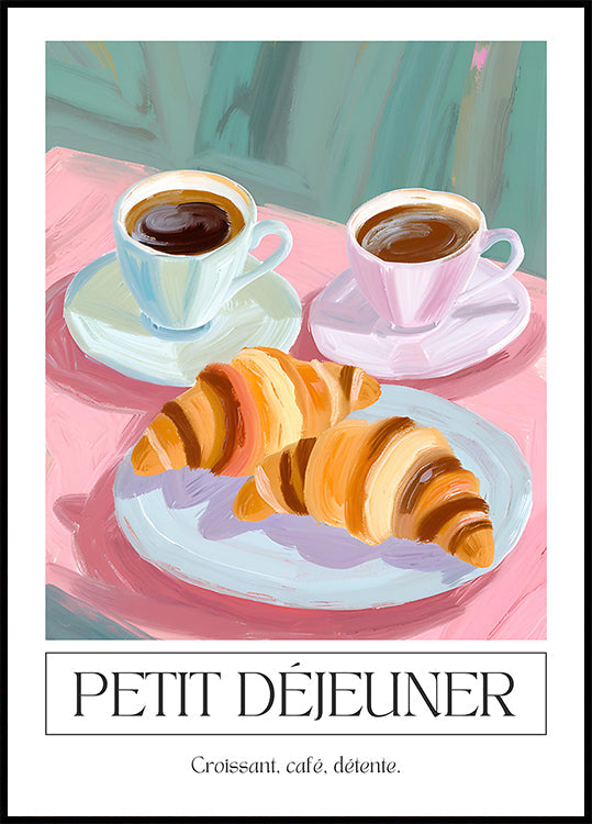 Petit déjeuner Poster