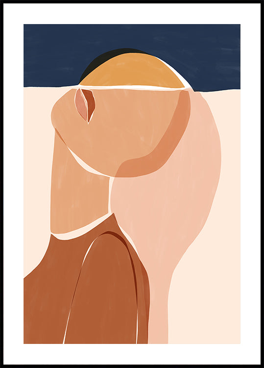 Moitié visage moitié soleil Poster