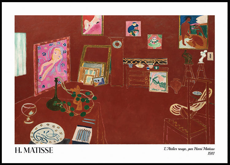 Le Studio Rouge d'Henri Matisse Poster