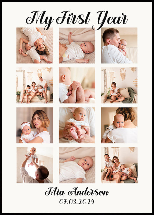 Mon collage de photos de première année Poster