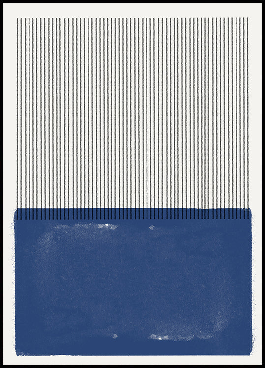 Harmonie de la ligne bleue Poster