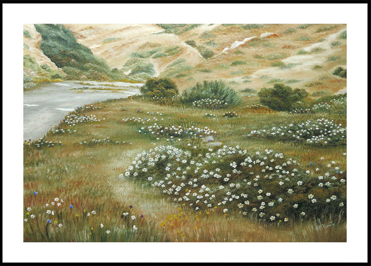 Chemin des fleurs Poster